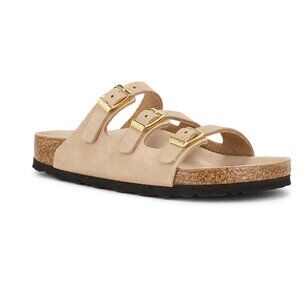 Birkenstock Florida Fresh Soft Footbed Nubuck Leather Sandcastle NEW NWT 41 / 10